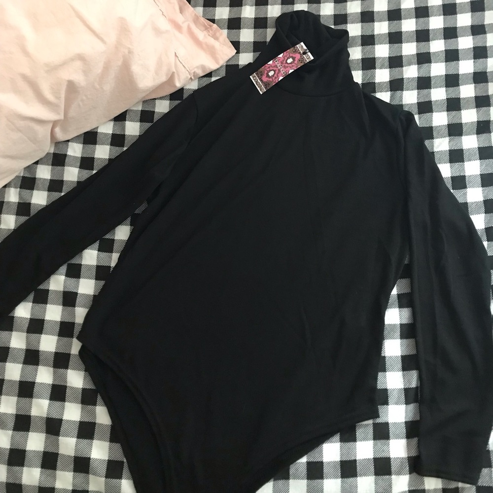 Ribbed Turtleneck Bodysuit